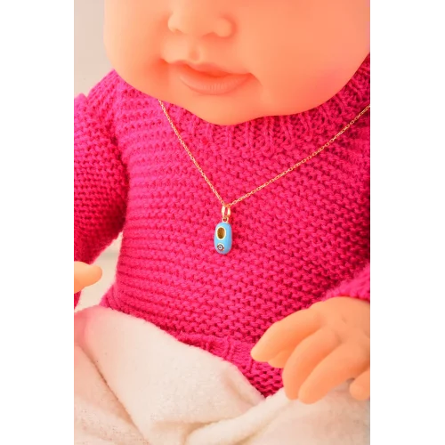 Cebeci 14 Ayar Çocuk Nazarboncuklu Altın Kolye Ucu