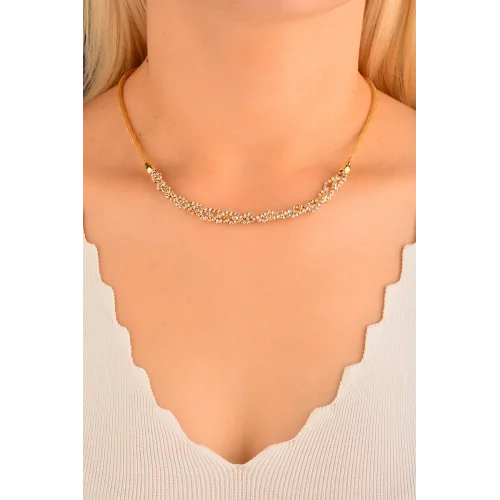 Cebeci 14 Ayar Dorikalı Hasır İp Altın Kolye