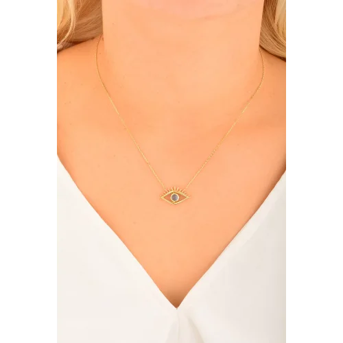 Cebeci 14 Ayar Göz Altın Kolye