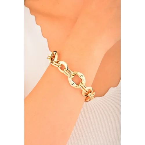 Cebeci 14 Ayar Halka Altın Bileklik