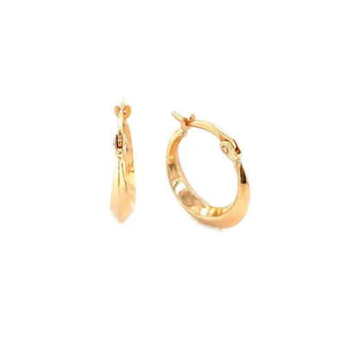 Cebeci 14 Ayar Halka Altın Küpe