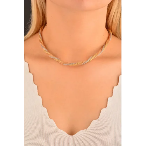 Cebeci 14 Ayar Hasır İp Altın Kolye