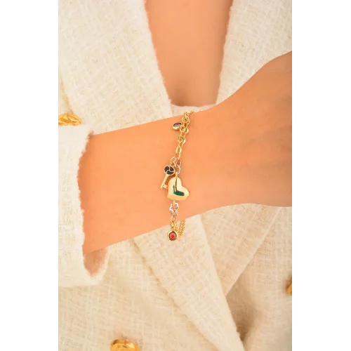 Cebeci 14 Ayar Kalpli Altın Bileklik