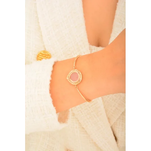 Cebeci 14 Ayar Nazar Sureli Altın Bileklik