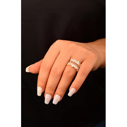 Cebeci 14 Ayar Piramit Baget Altın Yüzük