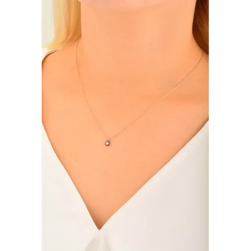 Cebeci 14 Ayar Rose Altın Kolye