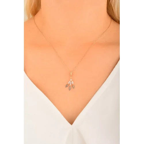 Cebeci 14 Ayar Rose Altın Kolye Ucu