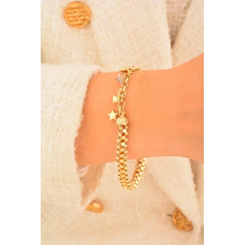 Cebeci 14 Ayar Şans Altın Bileklik