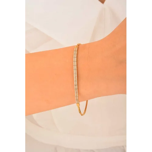 Cebeci 14 Ayar Su Yolu Altın Bileklik