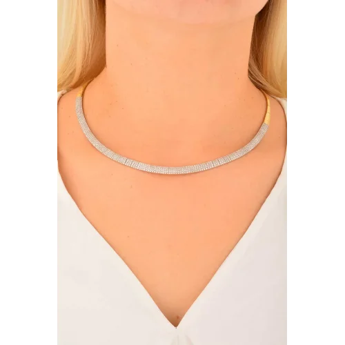 Cebeci 14 Ayar Su Yolu Altın Gerdanlık