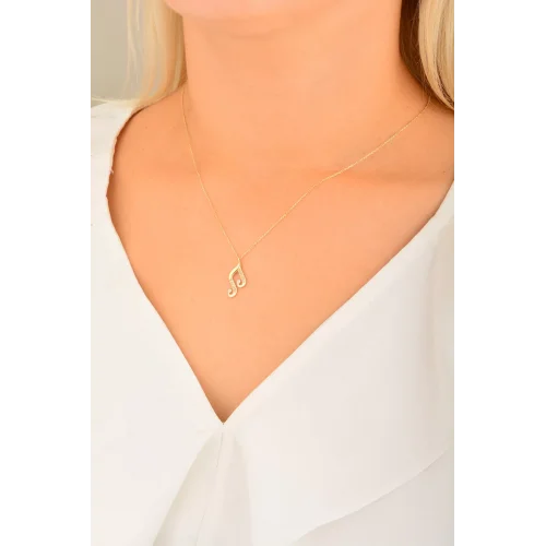 Cebeci 14 Ayar Taşlı Altın Kolye