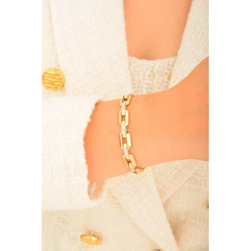 Cebeci 14 Ayar Taşlı Bileklik