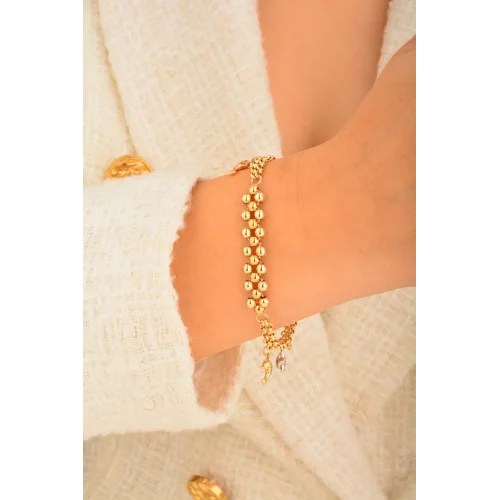 Cebeci 14 Ayar Yunus Yıldızlı Altın Bileklik