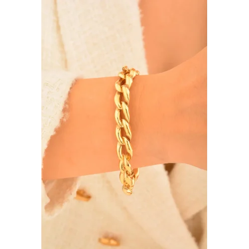 Cebeci 14 Ayar Zincir Altın Bileklik