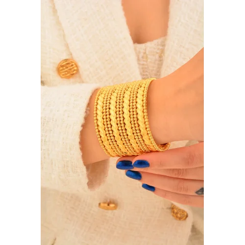 Cebeci 22 Ayar Burma Dorikalı Altın Bilezik