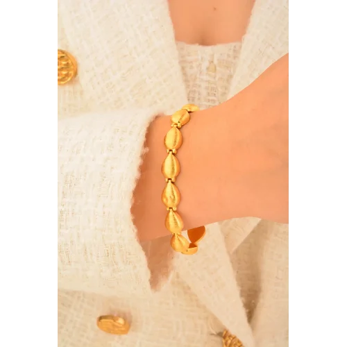 Cebeci 22 Ayar Damla Altın Bileklik