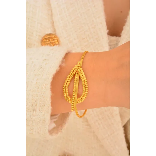 Cebeci 22 Ayar Damla Dorikalı Altın Bileklik