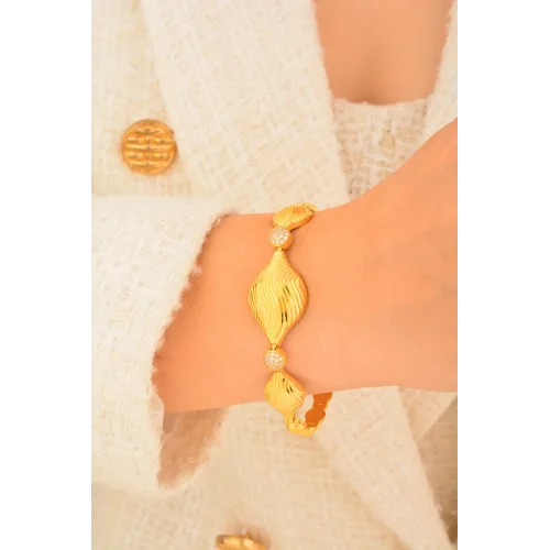 Cebeci 22 Ayar Deniz Kabuğu Altın Bileklik