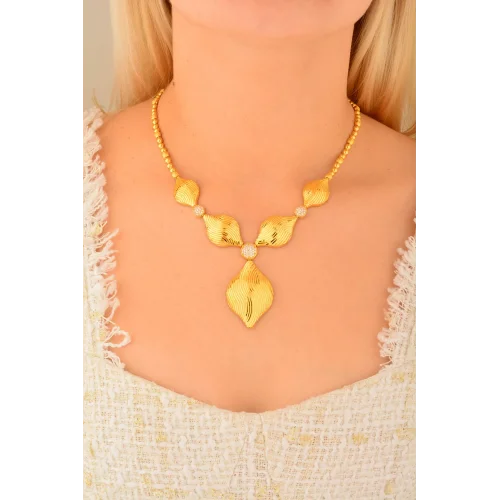 Cebeci 22 Ayar Deniz Kabuğu Altın Kolye