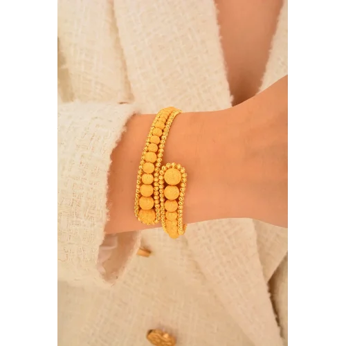 Cebeci 22 Ayar Dorika Kelepçe Altın Bilezik