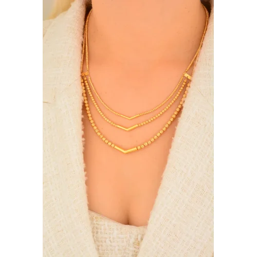 Cebeci 22 Ayar Dorikalı Altın Kolye