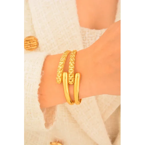 Cebeci 22 Ayar Kelepçe Altın Bilezik