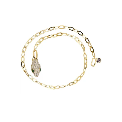 Cebeci 14 Ayar Yılan Altın Kolye