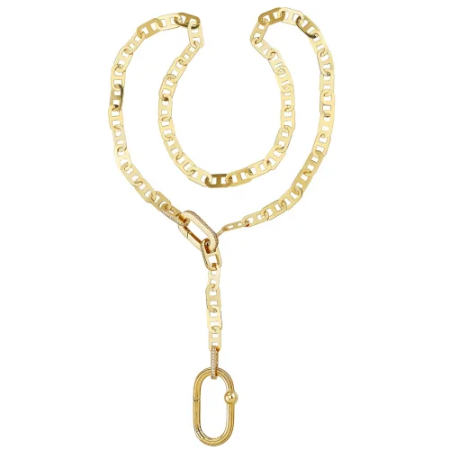 Cebeci 14 Ayar Ataç Kilit Altın Kolye