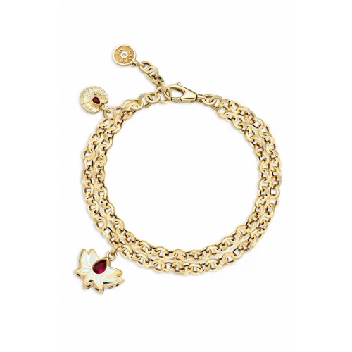 Cebeci 14 Ayar Lotus Altın Bileklik