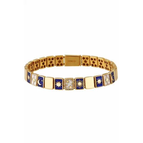 Cebeci 14 Ayar Gece Gündüz Altın Bileklik