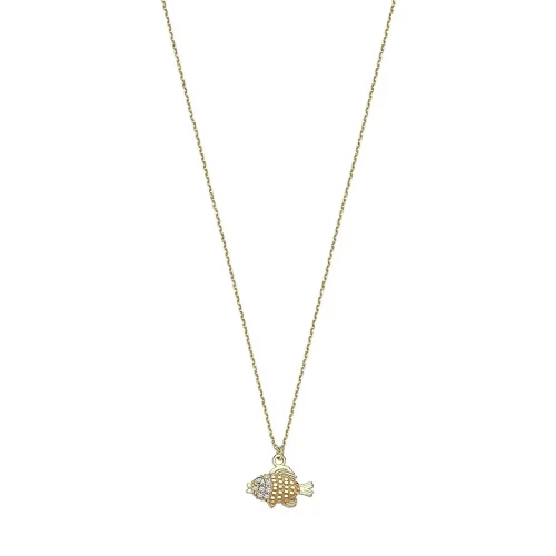 Cebeci 14 Ayar Balık Altın Kolye