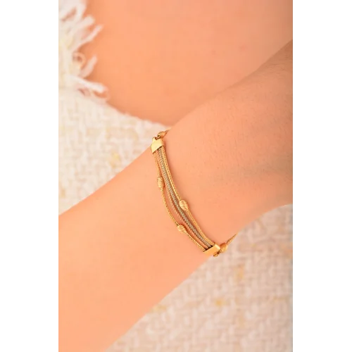 Cebeci 14 Ayar İtalyan Altın Bileklik