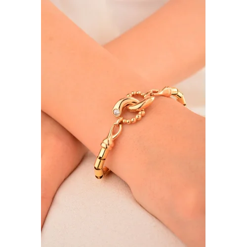 Cebeci 14 Ayar Sonsuzluk Altın Bileklik