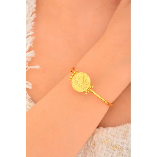 Cebeci 22 Ayar Reşat  Altın İnce Bileklik