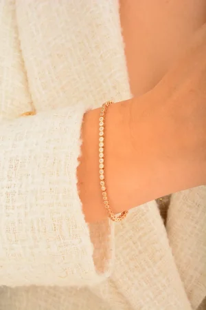 Cebeci 14 Ayar Rose Altın Bileklik