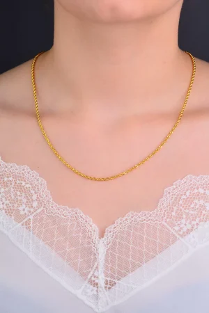 Cebeci 14 Ayar Burgu Altın Kolye