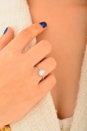 Cebeci 14 Ayar Damla Altın Yüzük