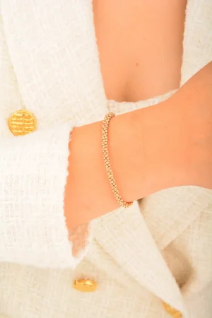 Cebeci 14 Ayar Dorikalı Rose Altın Bileklik