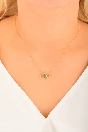Cebeci 14 Ayar Göz Altın Kolye