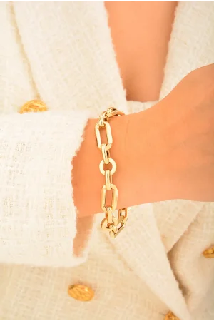 Cebeci 14 Ayar Halkalı Altın Bileklik