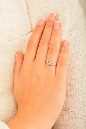 Cebeci 14 Ayar İnci Altın Yüzük