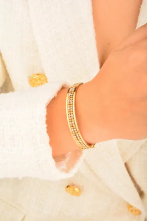 Cebeci 14 Ayar Kelepçeli Toplu Altın Bilezik