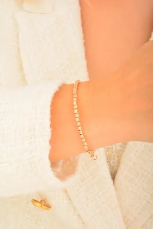 Cebeci 14 Ayar Küplü Rose Kelepçe Altın Bilezik