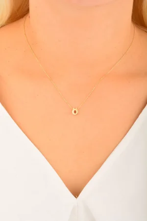 Cebeci 14 Ayar Ö Harfli Altın Kolye