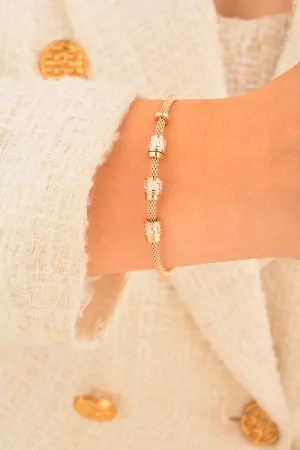 Cebeci 14 Ayar Rose Altın Bilezik