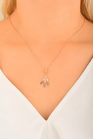 Cebeci 14 Ayar Rose Altın Kolye Ucu