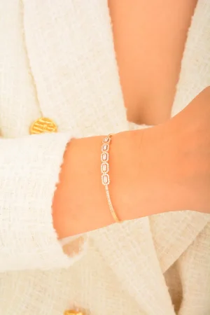 Cebeci 14 Ayar Rose Baget Kelepçeli Altın Bilezik