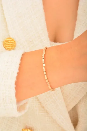 Cebeci 14 Ayar Rose Kelepçe Altın Bileklik