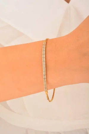 Cebeci 14 Ayar Su Yolu Altın Bileklik