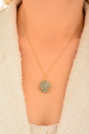 Cebeci 14 Ayar Taş Altın Kolye